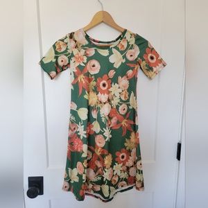 Lularoe Little Girl Floral Dress ~12